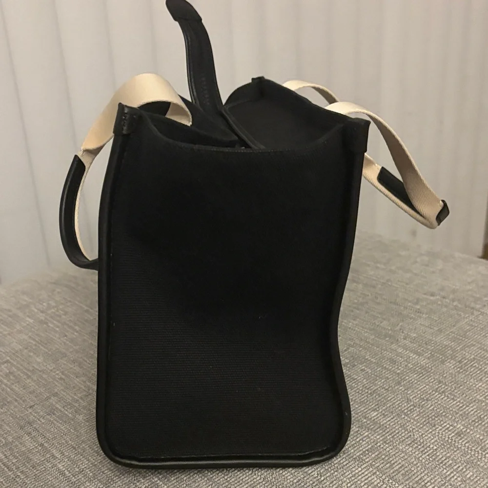 Kate Spade Black and Cream Canvas Tote Bag - Picture 5 of 8